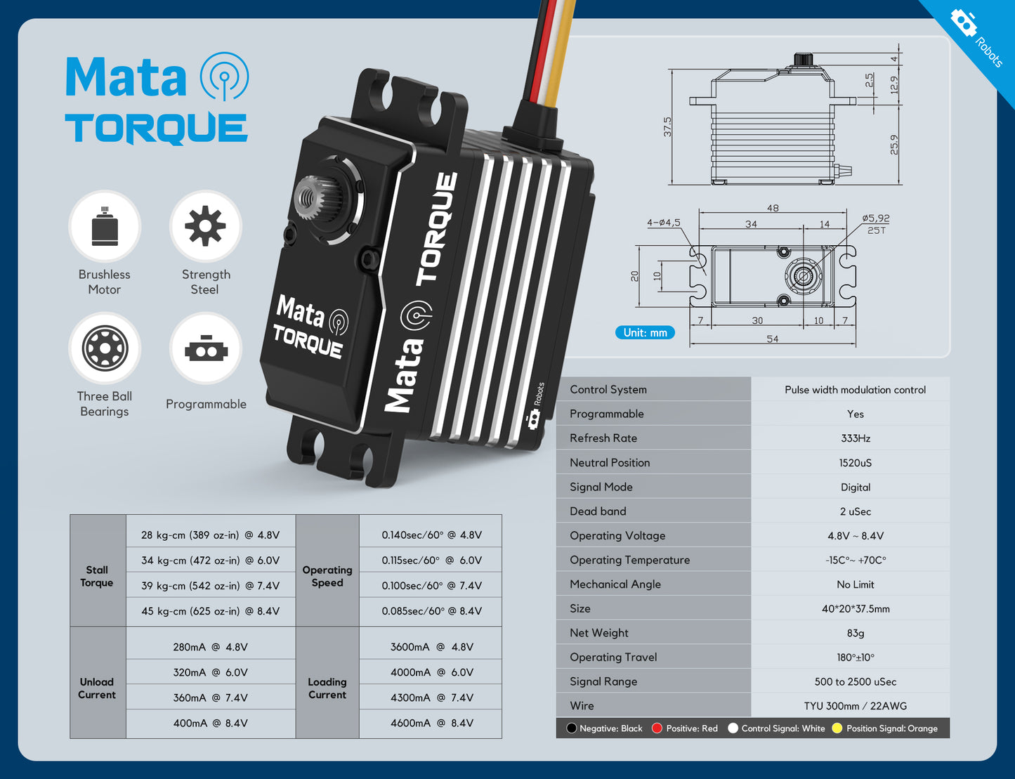 MATA Torque Servo (Used Available) (Discounted)